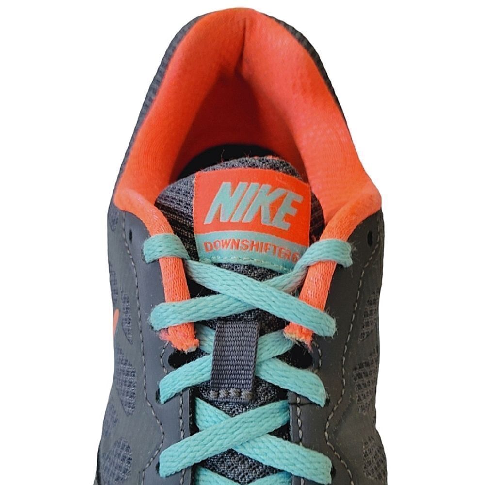 Nike Downshifter 6 Gray 684765-018 Lace-Up Running Sneaker Shoe Size 9.5 - Picture 7 of 9
